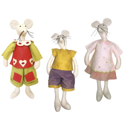 Hortense la Souris - 3 Patrons en Feutrine