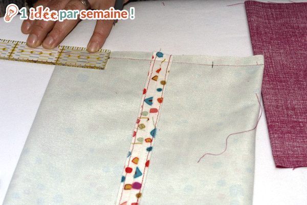 Tracez un repère à 5 cm