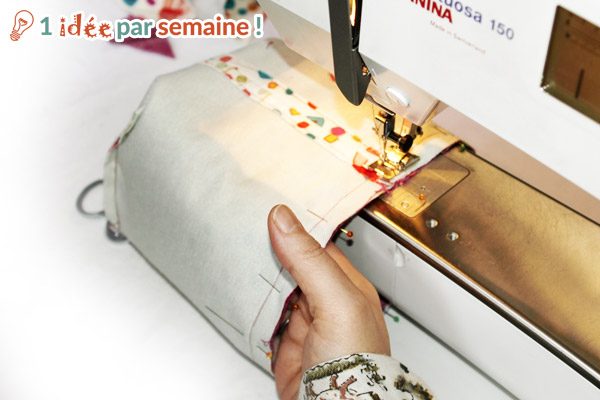 Piquez à un cm du bord