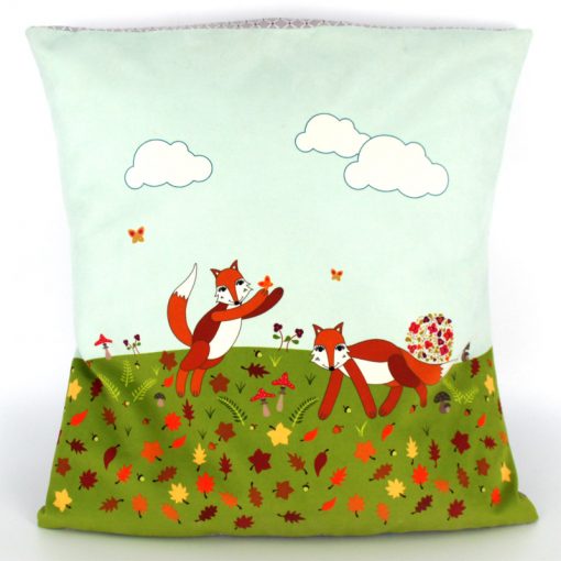 GP-1633 - Grand Panneau Renards (monté en coussin)