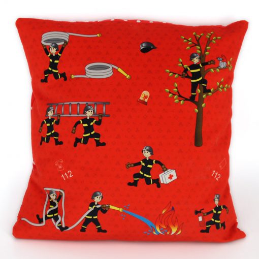 GP-1663 - Grand Panneau en Velours Pompiers (monté en coussin)