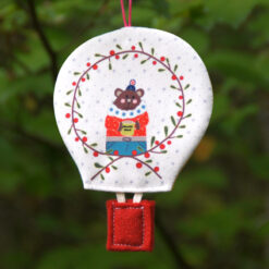 Montgolfière déco de Noël ours classique