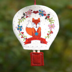 Montgolfière déco de Noël renard classique