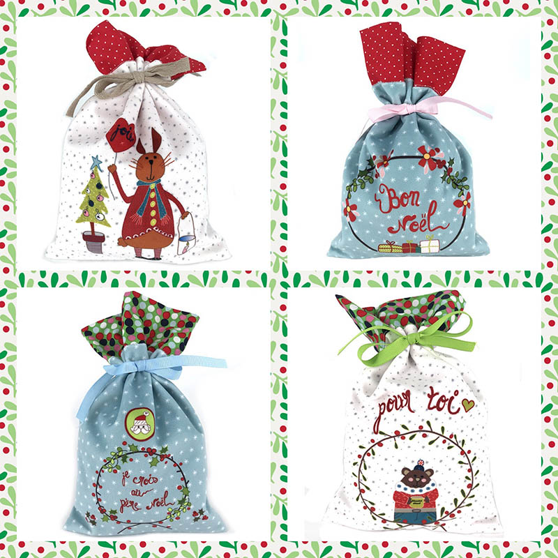 Quatre panneaux de Noël