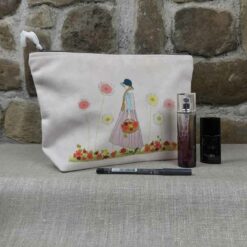 Grande Trousse Velours Cueillette Rose