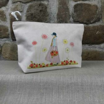 Grande Trousse Velours Cueillette Rose