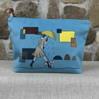 Grande Trousse Velours Promenade Bleue