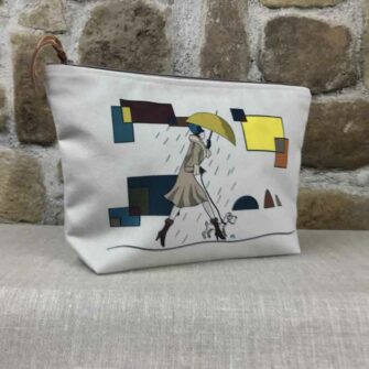 Grande Trousse Velours Promenade Beige