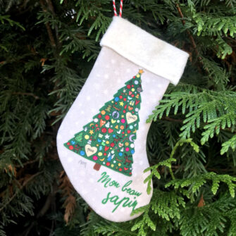 NO-1899 - Botte Beige Mon Beau Sapin