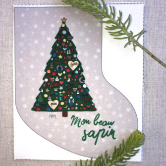 NO-1899 - Botte Beige Mon Beau Sapin (Velours Seul)