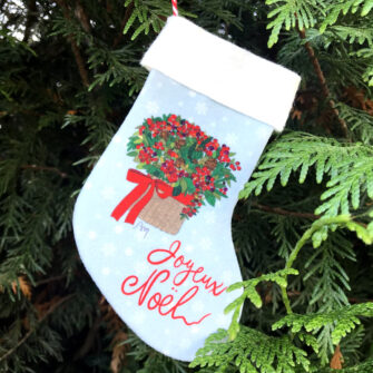 NO-1903 - Botte Scandinave Panier Joyeux Noël