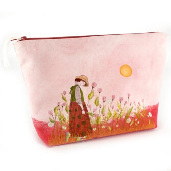 GT-2035 - Grande Trousse Champ de Tulipes Rose (Devant)