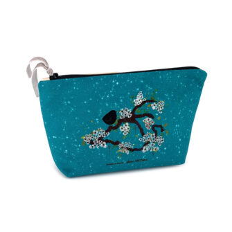 TM-2095 - Trousse à Maquillage Oiseaux Jade (Dos)