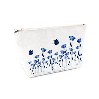 TM-2145 - Trousse à Maquillage Prairie Fleurie Cyanotype (Dos)