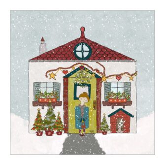 VI-2017 - Usrsula Devant sa Maison en Hiver