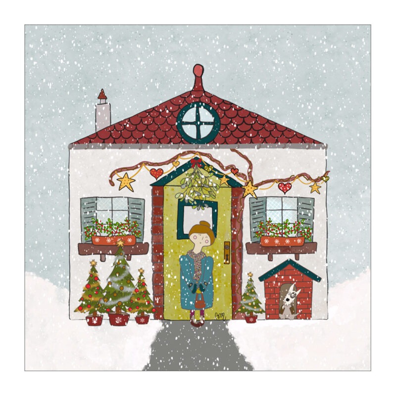 VI-2017 - Usrsula Devant sa Maison en Hiver