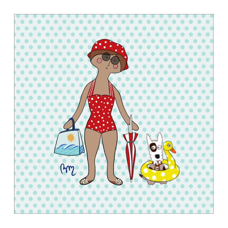 VI-2151 - Vignette en Velours Minky Ursula en Été