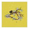 VI-2210 - Vignette Oiseau dans un Cerisier jaune