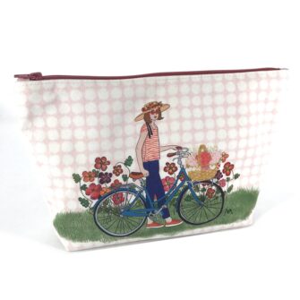 pochette illustrée vélo kit à coudre