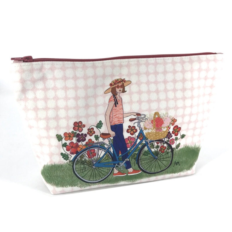 pochette illustrée vélo kit à coudre
