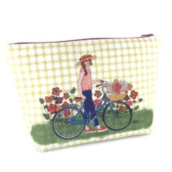 kit couture grande pochette bicyclette vert
