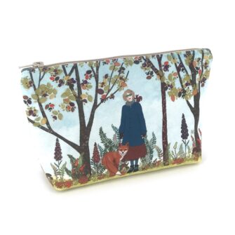 Coupon illustré sous bois pour trousse maquillage