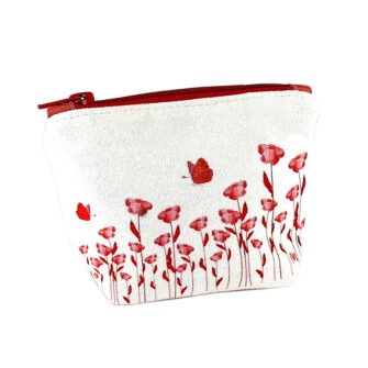 PM-2296 - Pochon + Porte Monnaie Prairie Fleurie Sanguine (Dos)