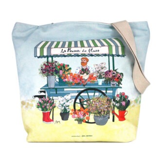 SAM-2288 - Grand Sac Zip Le Pouvoir des Fleurs Dos
