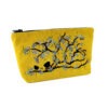 TM-2112 - Trousse à Maquillage Oiseaux Jaune Acide (Devant)