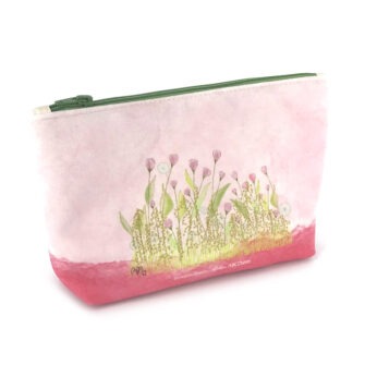 TM-2235 - Trousse à Maquillage Champ de Tulipes Rose (Dos)