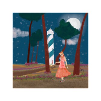 VI-2293 - Vignette en Velours Minky Contis Nuit