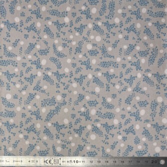 TO-2298 - Satin de Coton, Collection Mabéo 2025, Motif Pois et Grappes Beige