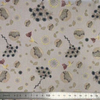 TO-2310 - Satin de Coton, Collection Mabéo 2025, Motif Graminées Rose