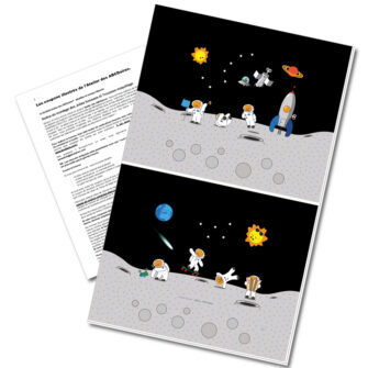 GT-1676 - Coupon Illustré L Juniors Astronautes