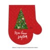 NO-2341 - Deco Noel Moufle Rouge Mon Beau Sapin