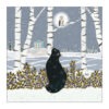 VI-2202 - Vignette en Velours Minky Chat en Hiver