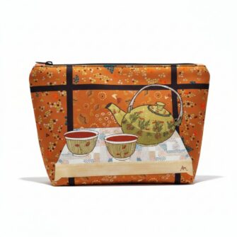 Kit couture - Grande pochette L'heure du thé - miel