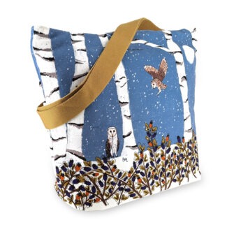 SAM-2206 - Grand Sac Zip Chat en Hiver (Dos)