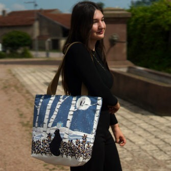 SAM-2206 - Grand Sac Zip Chat en Hiver (In Situ 01)