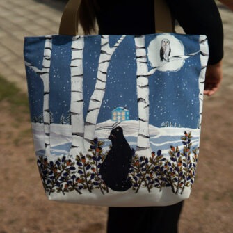 SAM-2206 - Grand Sac Zip Chat en Hiver (In Situ 02)