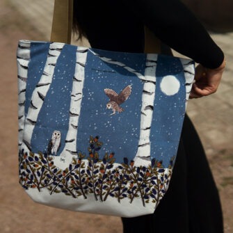 SAM-2206 - Grand Sac Zip Chat en Hiver (In Situ 03)