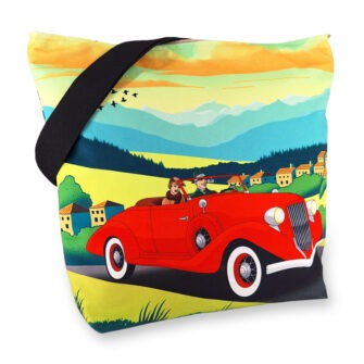 SAM-2381 - Grand Sac Zip Auburn Tailboat (Devant)