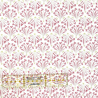 TO-2374 - Satin de Coton Collection Rosy 2026 - Coquilles Blanc