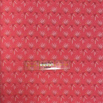 TO-2375 - Satin de Coton Collection Rosy 2026 - Coquilles sur Fond Rose Foncé