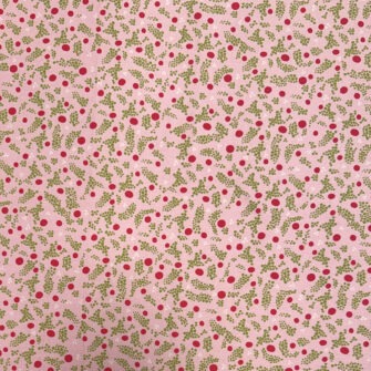 TO-2377 - Satin de Coton Collection Rosy 2026 - Pois et Grappes Rose, Fuchsia et Vert