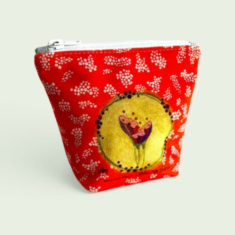 Alternative view of Coupon Illustré S Oiseau fleuri orange
