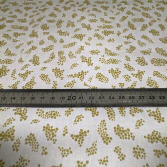 Tissu satin de coton, Collection Ricolette - Grumeaux - fond écru – Image 3