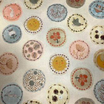 Tissu satin de coton, Collection Ricolette - Pastilles