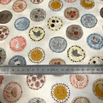 Tissu satin de coton, Collection Ricolette - Pastilles – Image 3