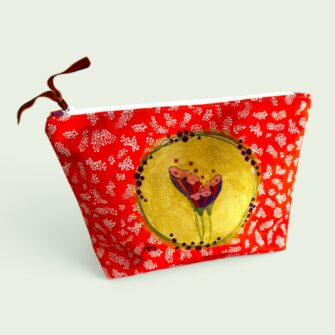 Alternative view of Coupon Illustré L Oiseau fleuri orange